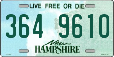 NH license plate 3649610
