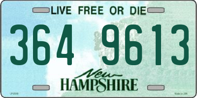 NH license plate 3649613