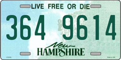 NH license plate 3649614
