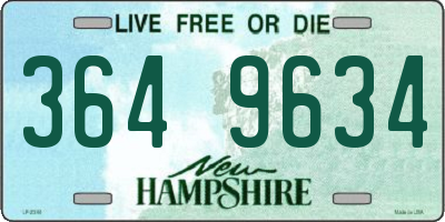 NH license plate 3649634