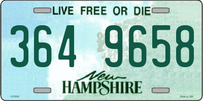 NH license plate 3649658