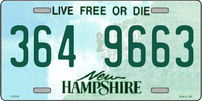 NH license plate 3649663