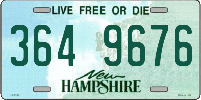 NH license plate 3649676