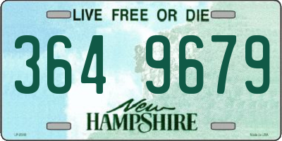 NH license plate 3649679