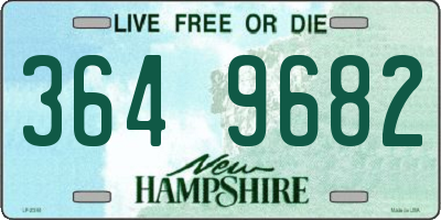 NH license plate 3649682