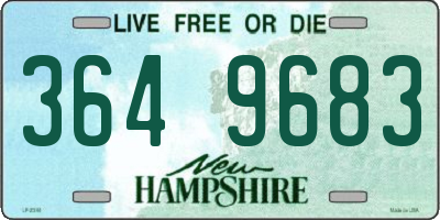 NH license plate 3649683