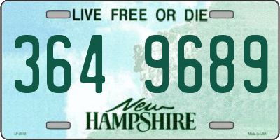 NH license plate 3649689