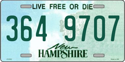 NH license plate 3649707