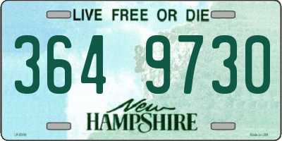 NH license plate 3649730