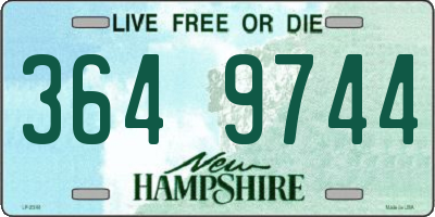 NH license plate 3649744