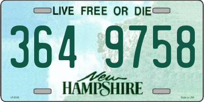 NH license plate 3649758