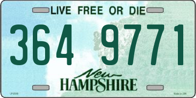 NH license plate 3649771