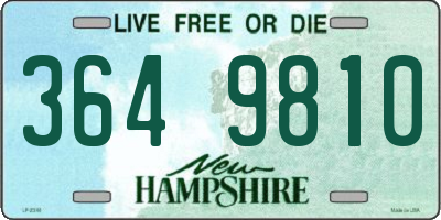 NH license plate 3649810