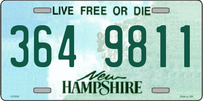 NH license plate 3649811