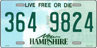 NH license plate 3649824