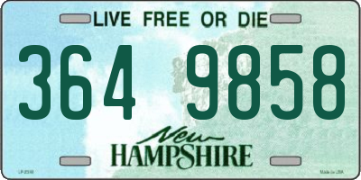 NH license plate 3649858