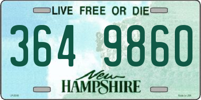 NH license plate 3649860