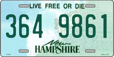 NH license plate 3649861