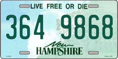NH license plate 3649868