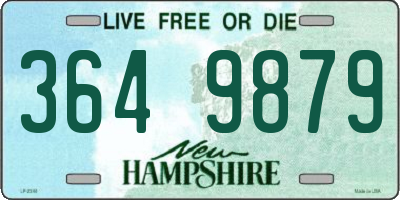 NH license plate 3649879