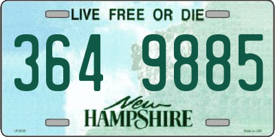 NH license plate 3649885