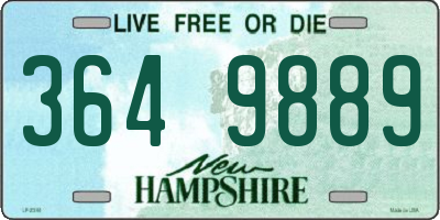 NH license plate 3649889