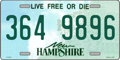 NH license plate 3649896