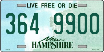 NH license plate 3649900