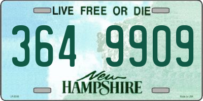 NH license plate 3649909
