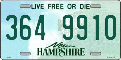 NH license plate 3649910
