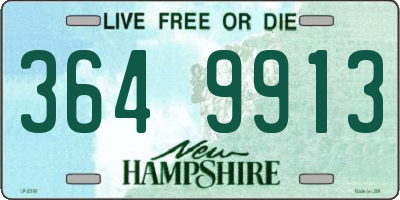 NH license plate 3649913