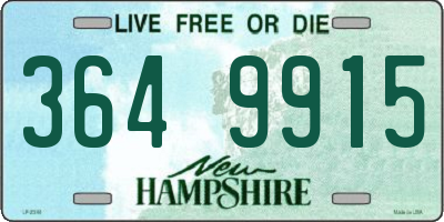 NH license plate 3649915