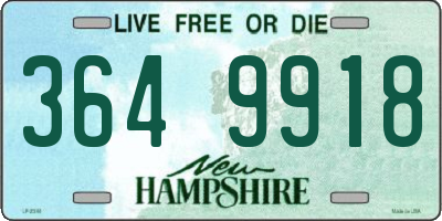 NH license plate 3649918