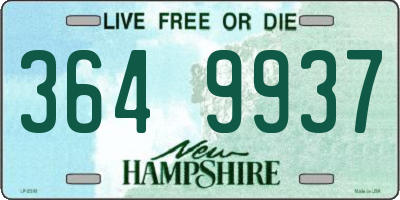 NH license plate 3649937