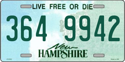 NH license plate 3649942