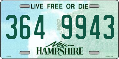 NH license plate 3649943