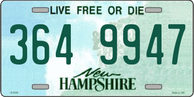 NH license plate 3649947