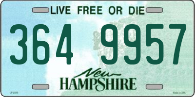 NH license plate 3649957