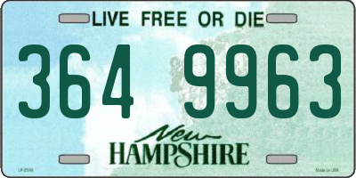 NH license plate 3649963