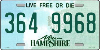 NH license plate 3649968