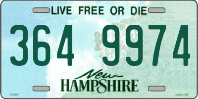 NH license plate 3649974