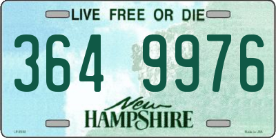 NH license plate 3649976