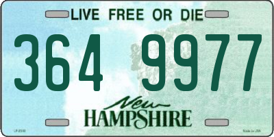NH license plate 3649977