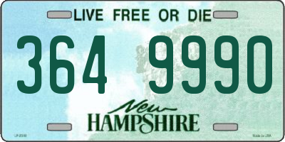 NH license plate 3649990
