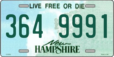 NH license plate 3649991