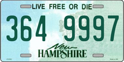 NH license plate 3649997