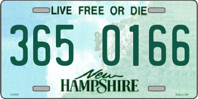 NH license plate 3650166