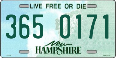 NH license plate 3650171