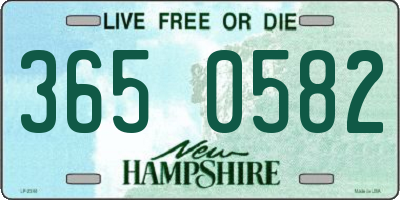 NH license plate 3650582