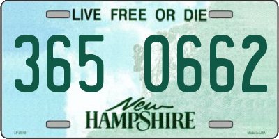 NH license plate 3650662